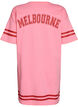 Sportliches T-Shirtkleid aus Baumwolle, Pink, Packshot image number 1