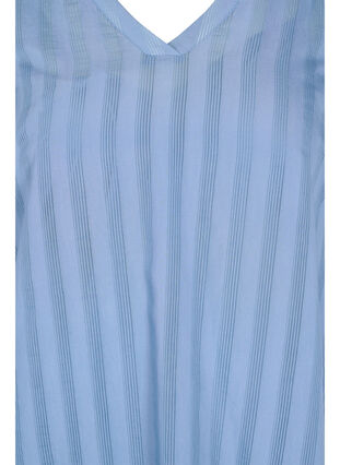 Viskosekleid mit 3/4 Ärmeln und V-Ausschnitt, Coronet Blue, Packshot image number 2