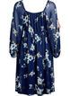 Partykleid aus Chiffon mit langen &Auml;rmeln, Blau, Packshot image number 1