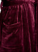 Morgenmantel aus weichem Velours mit Taschen, Dunkles Bordeaux, Packshot image number 3