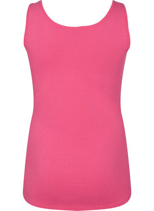 Solide Farbe Grundoberteil aus Baumwolle, Hot Pink, Packshot image number 1