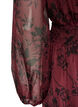 Maxikleid mit floralem Print und Smock, Dunkles Bordeaux, Packshot image number 3