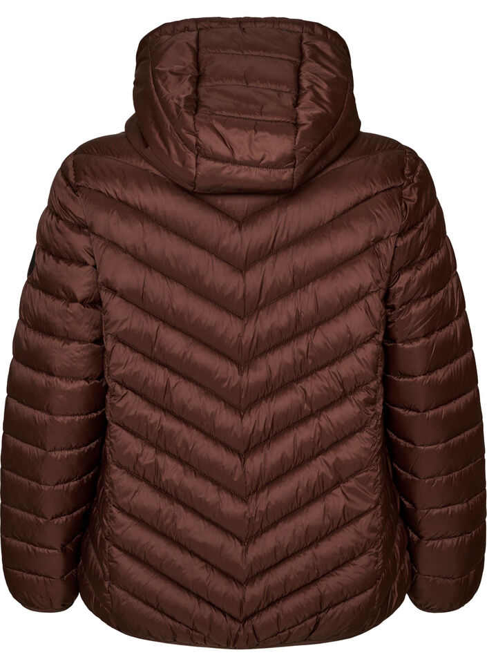 Leichte Kapuzenjacke, Braun, Packshot image number 1