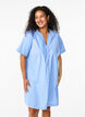 Gestreiftes Kleid aus Bio-Baumwolle, Blue Stripe, Model image number 0