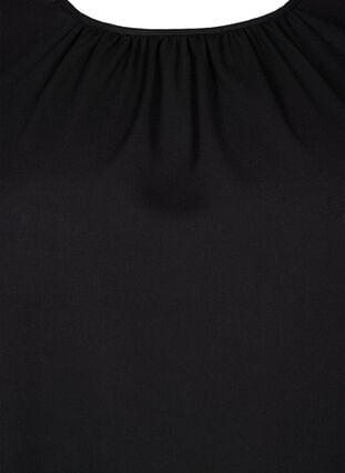  Langarmbluse mit Häkeldetails, Black, Packshot image number 2