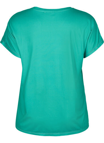 Kurzärmeliges Trainings-T-Shirt, Mint, Packshot image number 1
