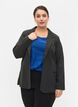 Schlichter Blazer mit Knopf und Dekorationstaschen, Grau, Model image number 0