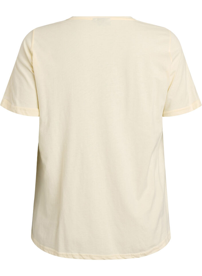 T-Shirt mit Print, Gelb, Packshot image number 1