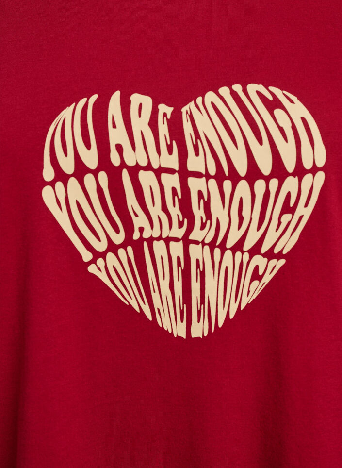 T-Shirt mit Print, Rot, Packshot image number 2