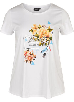 T-Shirt , Bright White/Beauty, Packshot image number 0