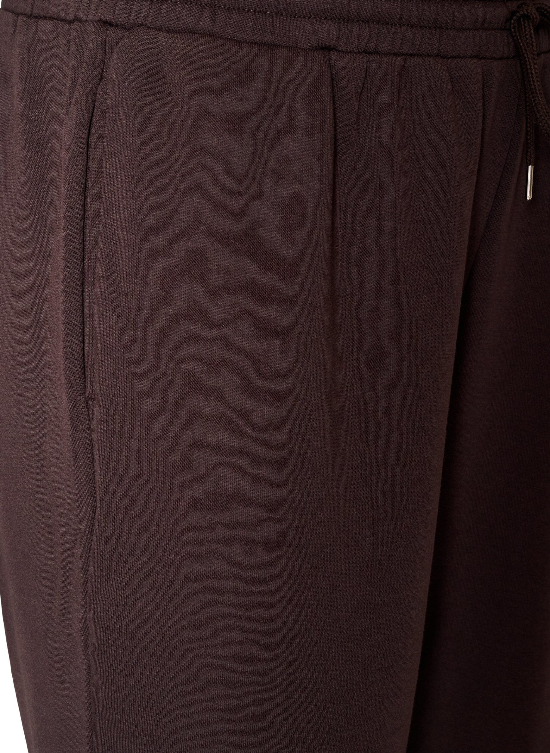 ZizziHoch taillierte Sweatpants mit Kordelzug, Braun, Packshot image number 2