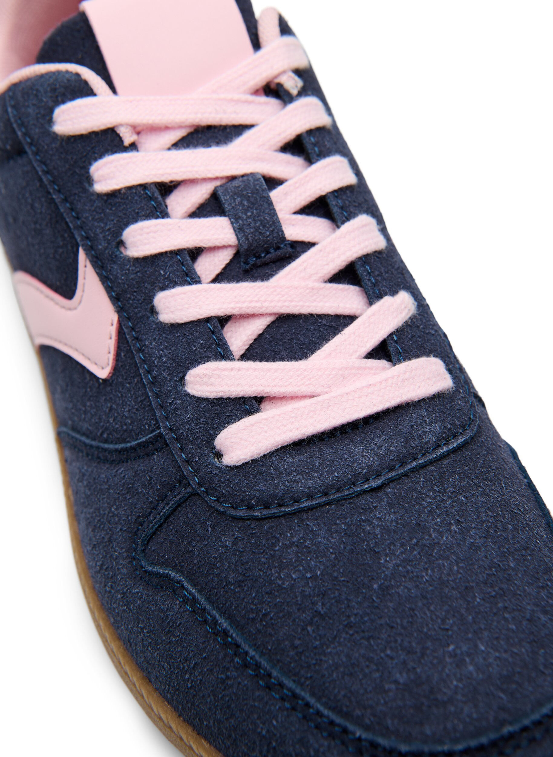 Zizzi Sneaker aus Wildlederimitat, Blau, Packshot image number 3