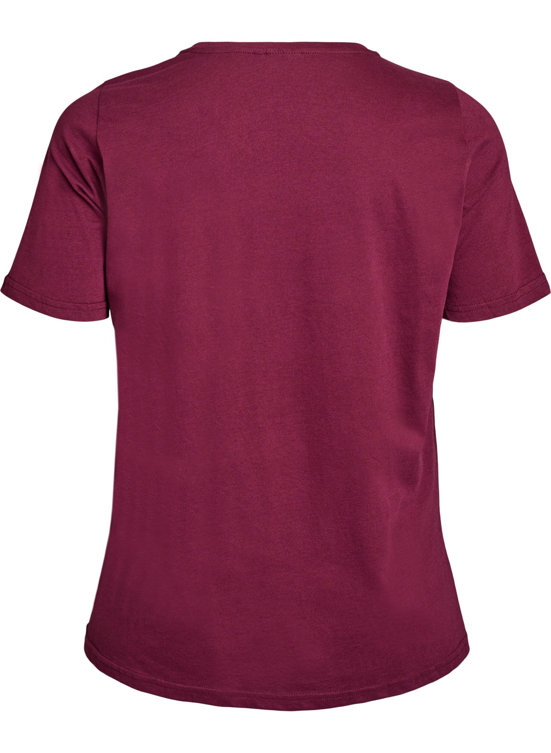 Zizzi T-Shirt mit Print, Rot, Packshot image number 1
