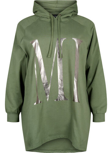 Übergroßes Sweatshirt aus Bio-Baumwolle, Thyme MIND, Packshot image number 0