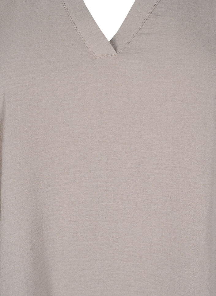 Bluse mit 3/4-&Auml;rmeln, Beige, Packshot image number 2
