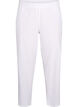 Einfarbige Baumwollhose mit Leinen, Bright White, Packshot image number 0