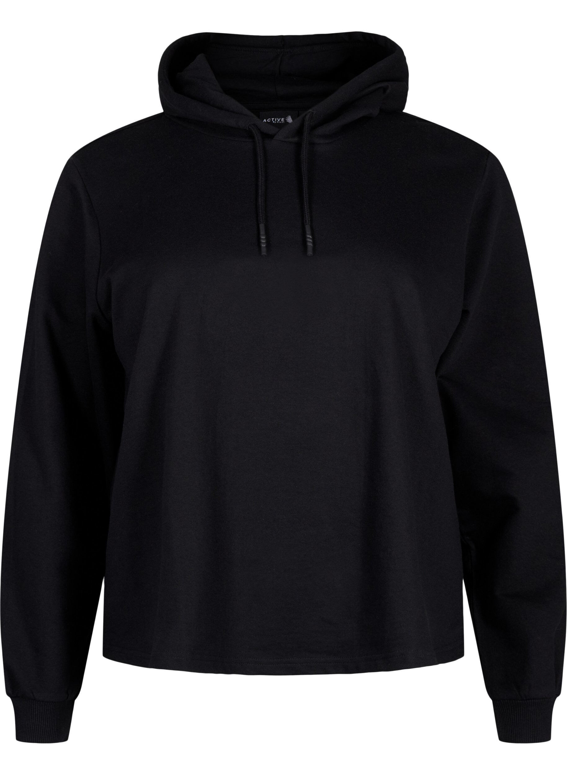 Zizzi Sweatshirt-Hoodie, Black, Packshot image number 0