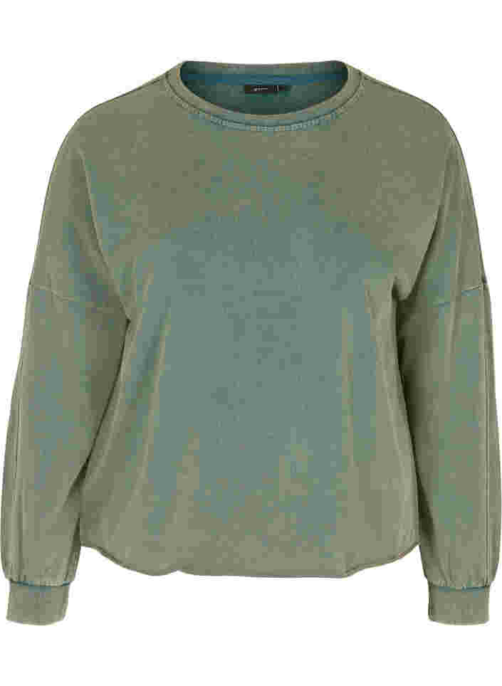 Sweatshirt aus Baumwolle, Reflecting Pond, Packshot image number 0