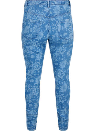 Super Slim Amy Jeans mit Muster, Blue denim, Packshot image number 1