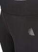 Eng anliegende Workout-Capris, Schwarz, Packshot image number 3