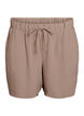 Kurze Hose mit Taschen und elastischem Bund, Braun, Packshot image number 0