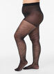 Strumpfhose mit Glitzer-Zebramuster und 30 Denier, Schwarz, Model image number 0