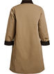 Mittellange Jacke mit Cordkragen, Beige, Packshot image number 1
