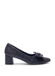 Extra-Weite - Glitzer-Pumps mit Schleife, Schwarz, Packshot image number 0