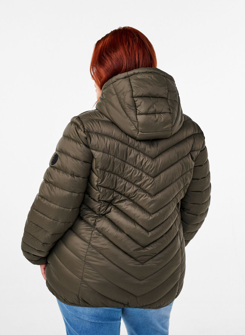 Leichte Jacke mit Kapuze, Gr&uuml;n, Model image number 2