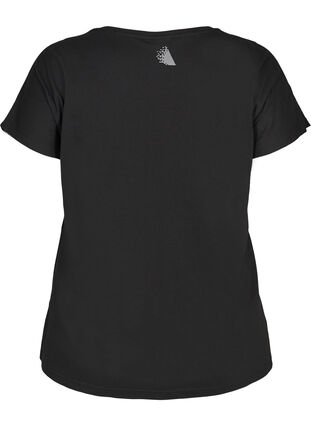 T-Shirt mit Print, Black, Packshot image number 1