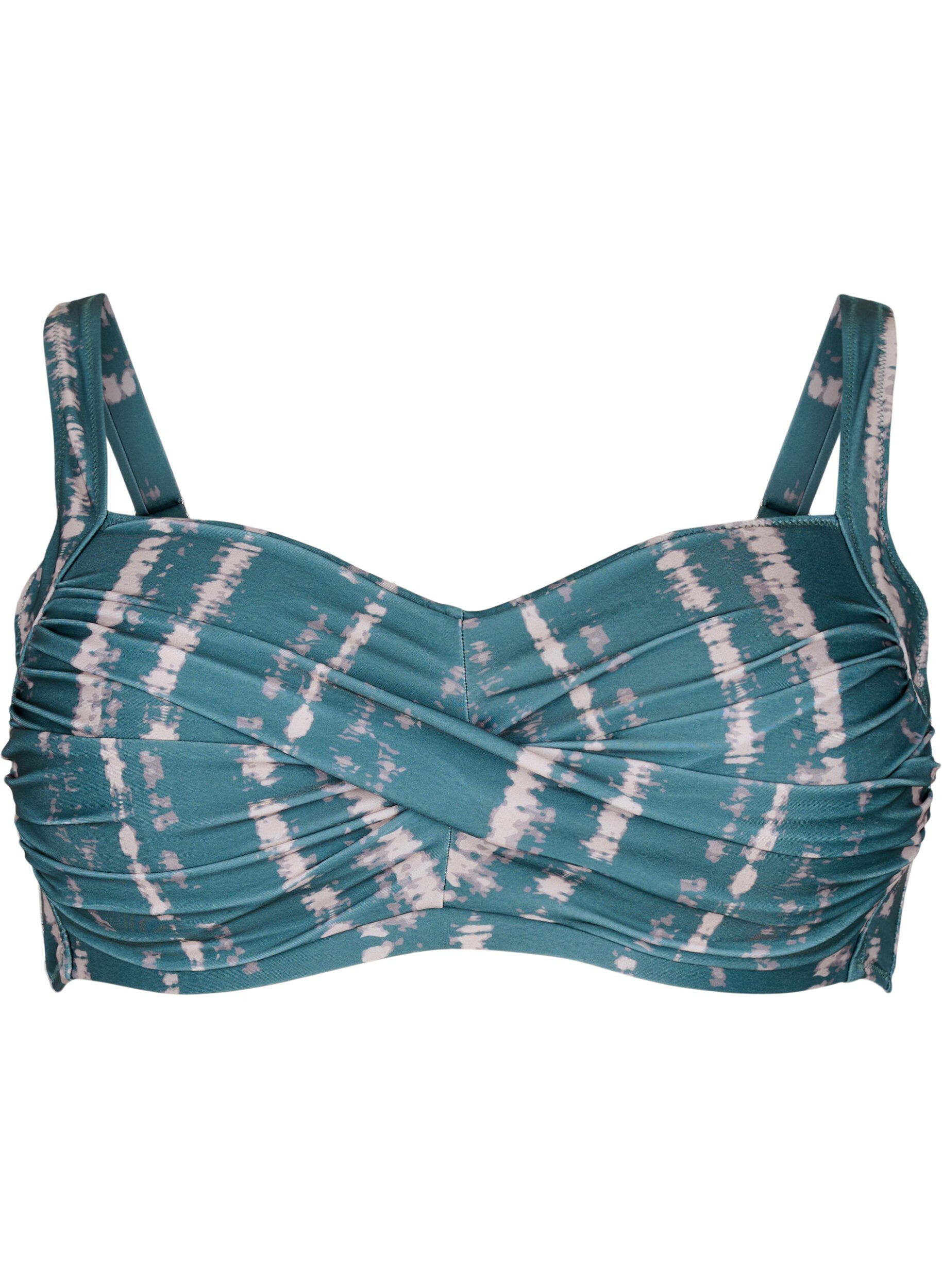 Zizzi Bedrucktes Bikini-Top, Tie Dye AOP, Packshot image number 0