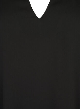  Langärmelige Bluse mit Falten am Rücken, Black, Packshot image number 2
