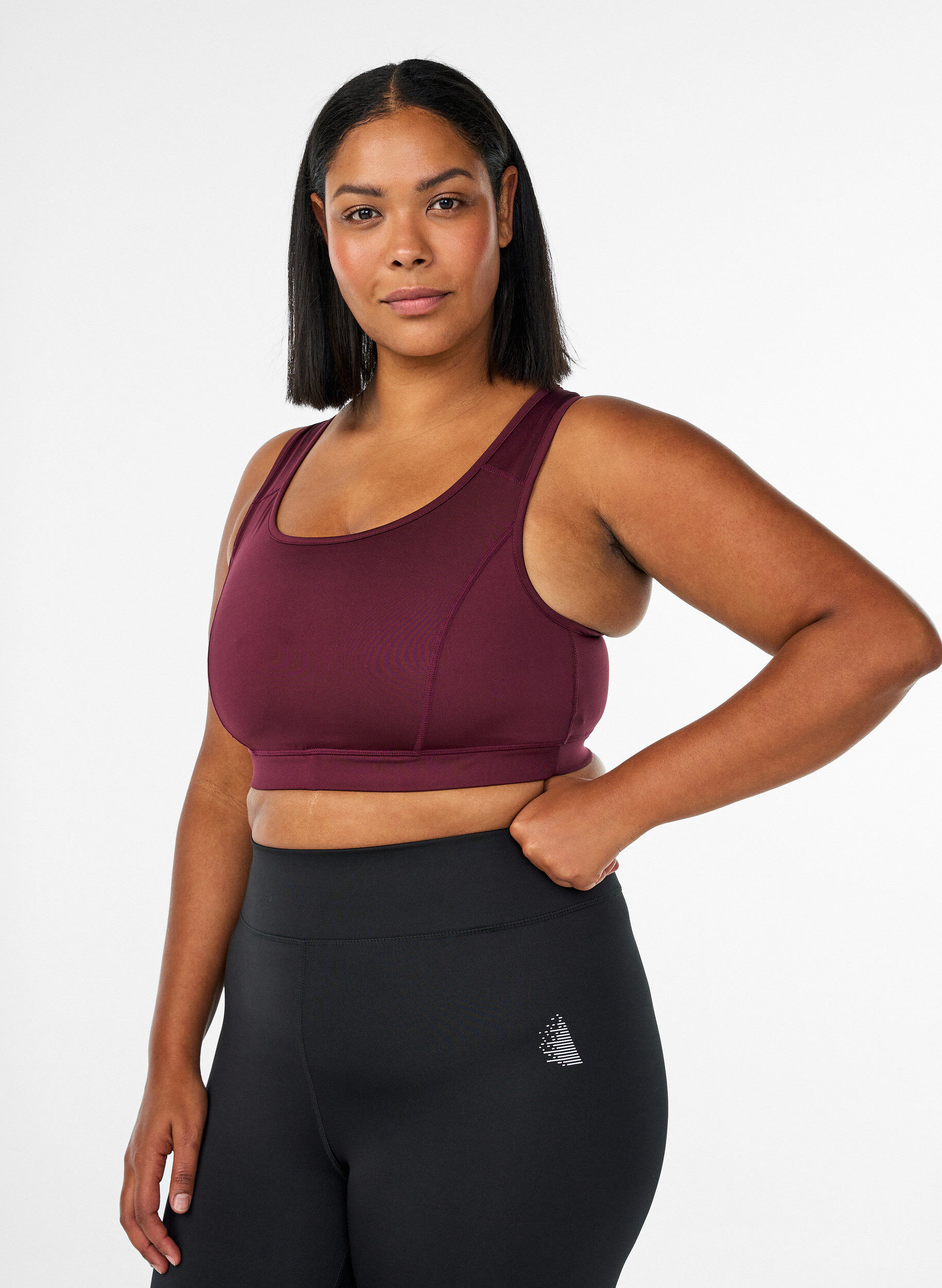 Sport-BH mit Racerback, Rot, Model