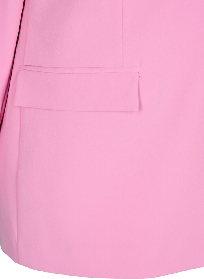 Klassischer Blazer mit Knopfverschluss, Pink, Packshot image number 2