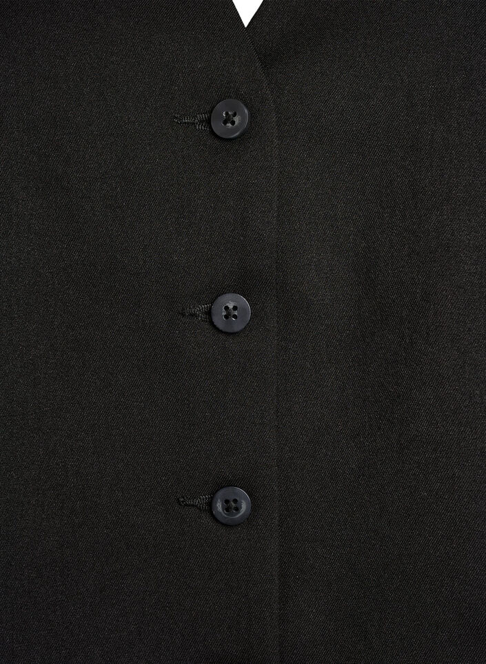 Weste mit Knopfverschluss, Schwarz, Packshot image number 2