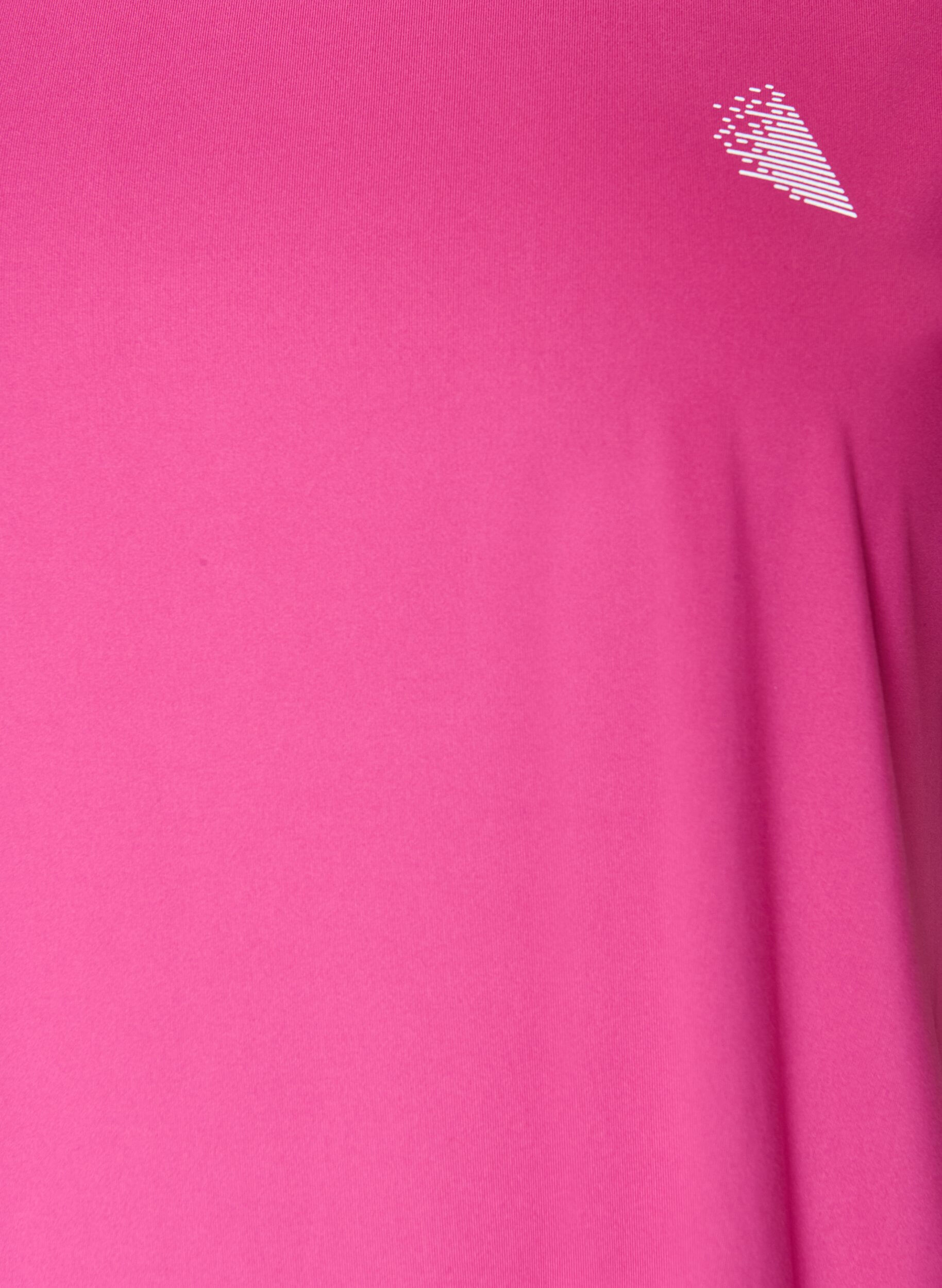 ZizziEinfarbiges Trainings-T-Shirt, Pink, Packshot image number 2