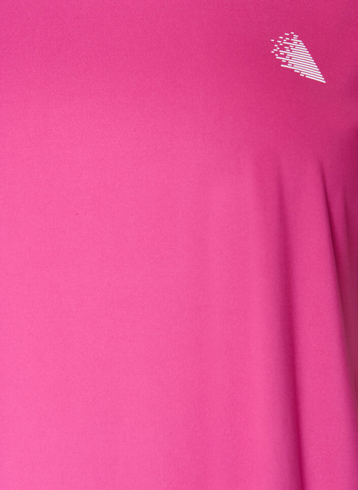 Einfarbiges Trainings-T-Shirt, Pink, Packshot image number 2