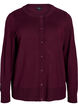 Strickjacke mit Rundhalsausschnitt und Kn&ouml;pfen, Rot, Packshot image number 0
