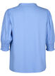  Viskosebluse mit Smok- und Rüschendetail, Cornflower Blue, Packshot image number 1