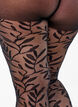25 Denier Strumpfhose mit Blättermotiv, Black, Packshot image number 2
