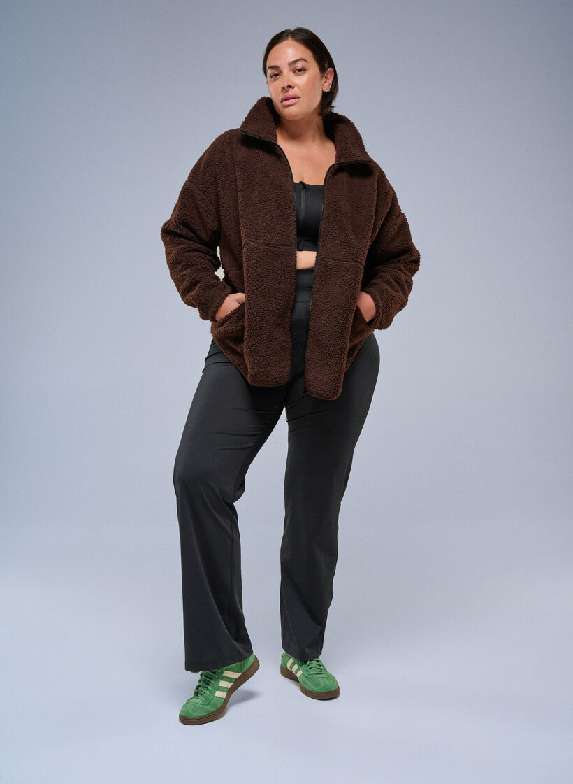 Flared Trainingshose, Schwarz, Image image number 0