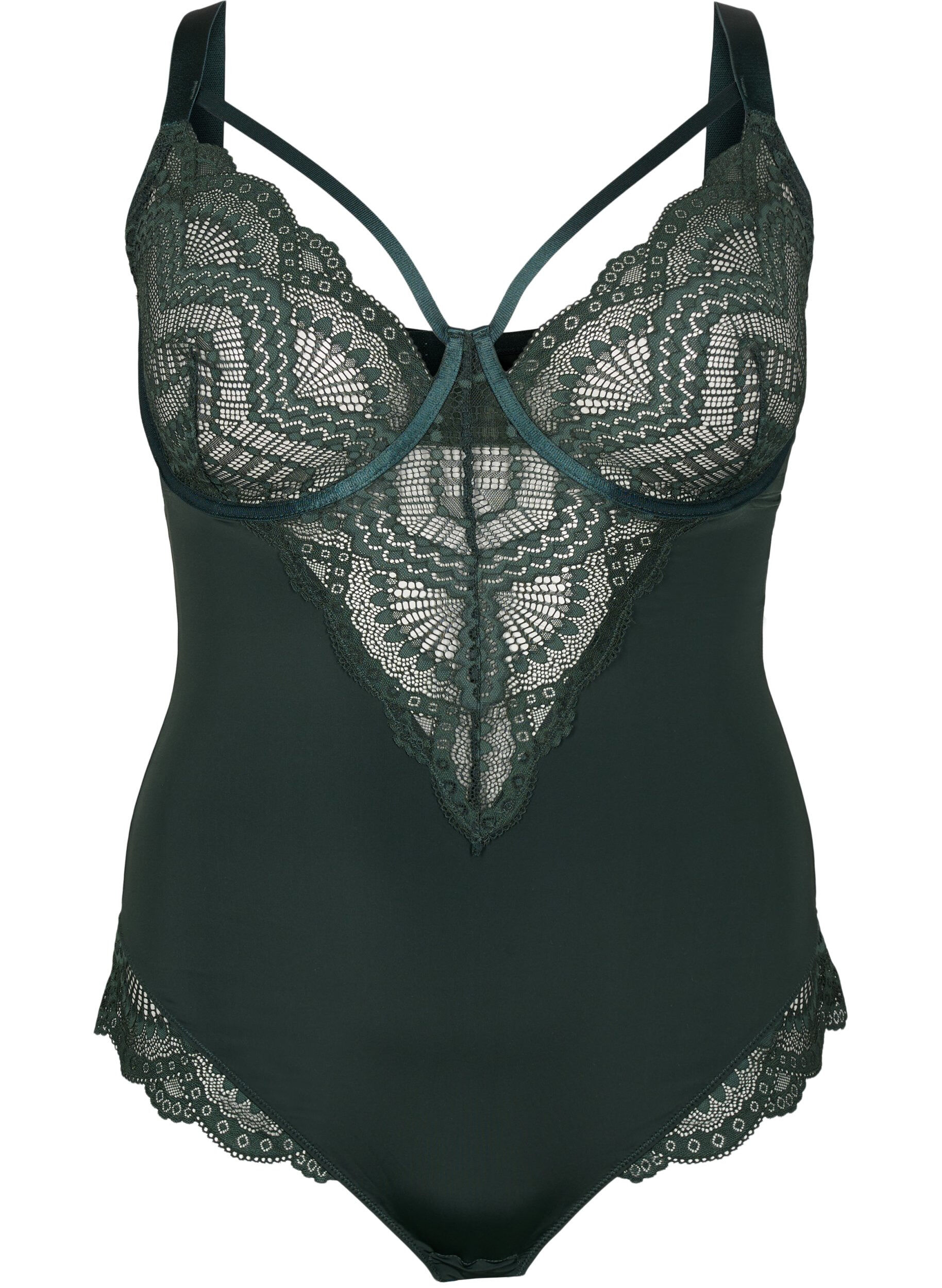 Zizzi Body mit B&uuml;gel und Stringdetails., Scarab, Packshot image number 0