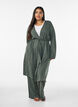 Lange Jersey-Strickjacke mit Bindeg&uuml;rtel, Gr&uuml;n, Model image number 0