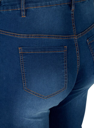 Ellen Bootcut Jeans mit hoher Taille, Blue denim, Packshot image number 3