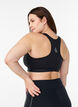 Sport-BH mit Vorderverschluss und hohem Halt, Schwarz, Model image number 2