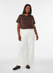 Basic-T-Shirt aus Baumwolle mit Rundhalsausschnitt, Braun, Model image number 1