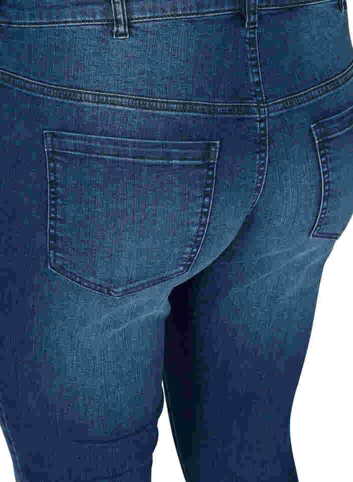 Sanna Jeans mit Reißverschlussdetails, Blue denim, Packshot image number 3