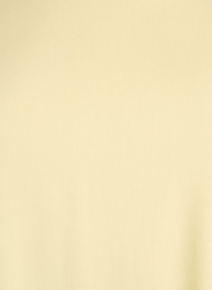 FLASH &ndash; Kurz&auml;rmelige, gewebte Bluse mit Rundhals, Gelb, Packshot image number 2