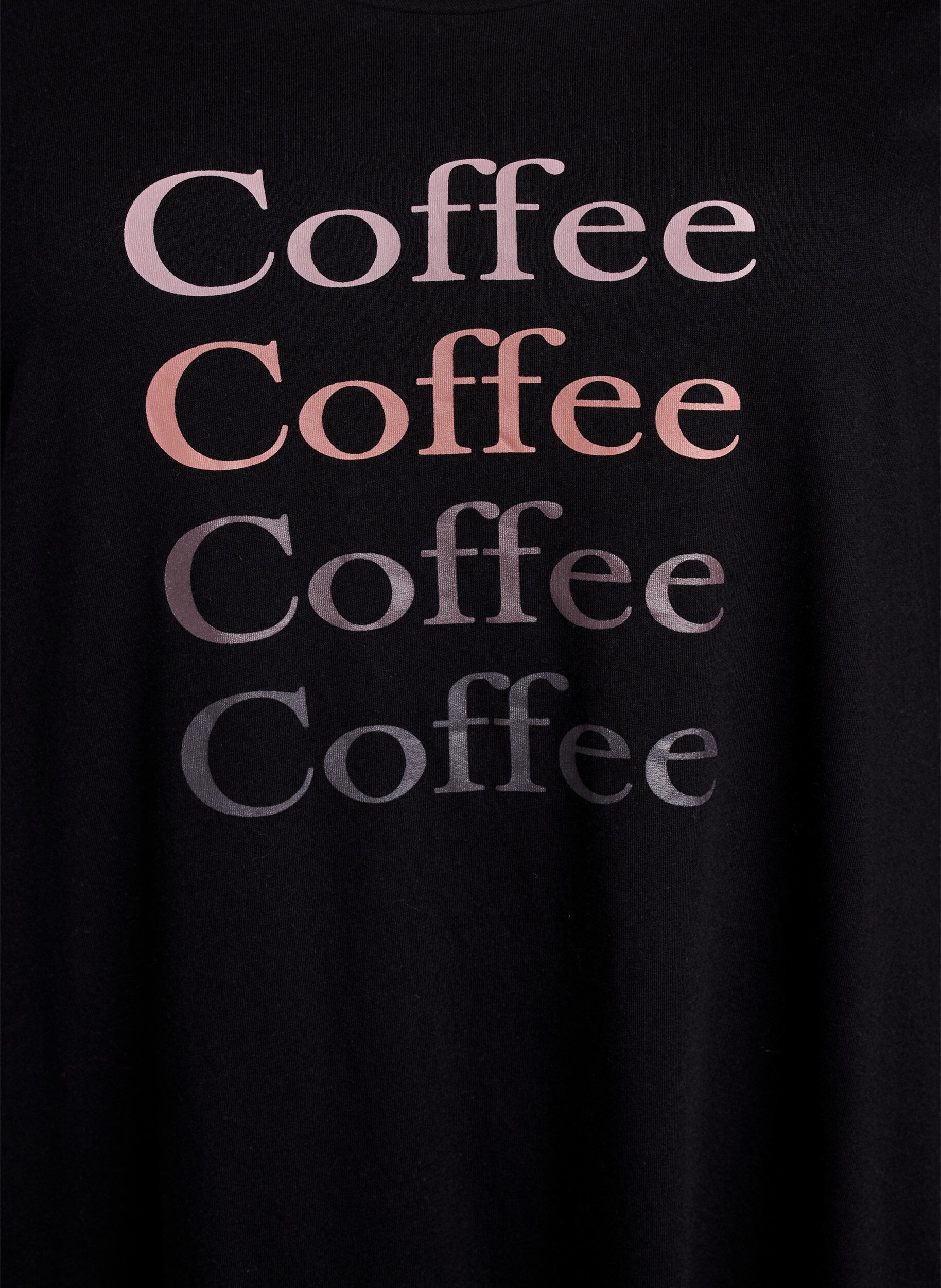 Zizzi Lang&auml;rmliges Nachthemd aus Bio-Baumwolle, Schwarz, Packshot image number 2