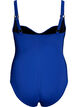 Wattierter Badeanzug mit Drapierung, Blau, Packshot image number 1